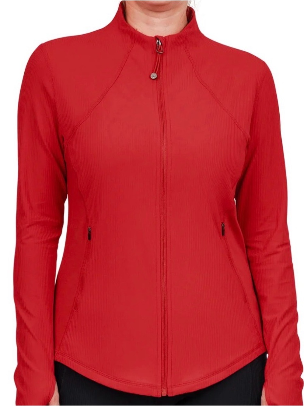 Tuff Athletics Women's  Red Full-Zip Active Jacket